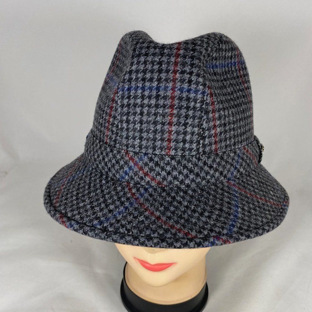 Scala Shape-able Brim Small Checker Pattern Hat - Picture 3 of 12